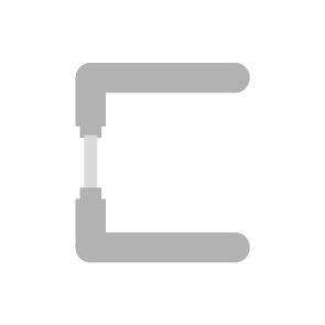 sLINE Einzelteile aus Aluminium – Drückerpaar für Ganzglasgarnituren sLINE Einzelteile aus Aluminium - Drückerpaar für Ganzglasgarnituren
